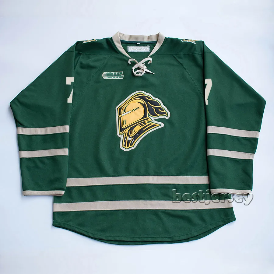 Kowell London Knights 7 Matthew Tkachuk Stitched Hockey Jersey Ice