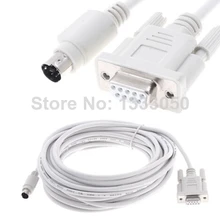 6 P мини Din мужского и женского пола DB9 RS232 PLC кабель 2,5 м для Mitsubishi Melsec A970