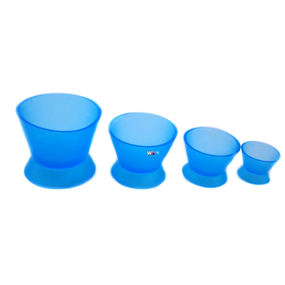 4pcs/set Dental Lab Silicone Mixing Bowl Cup for Dental Clinic