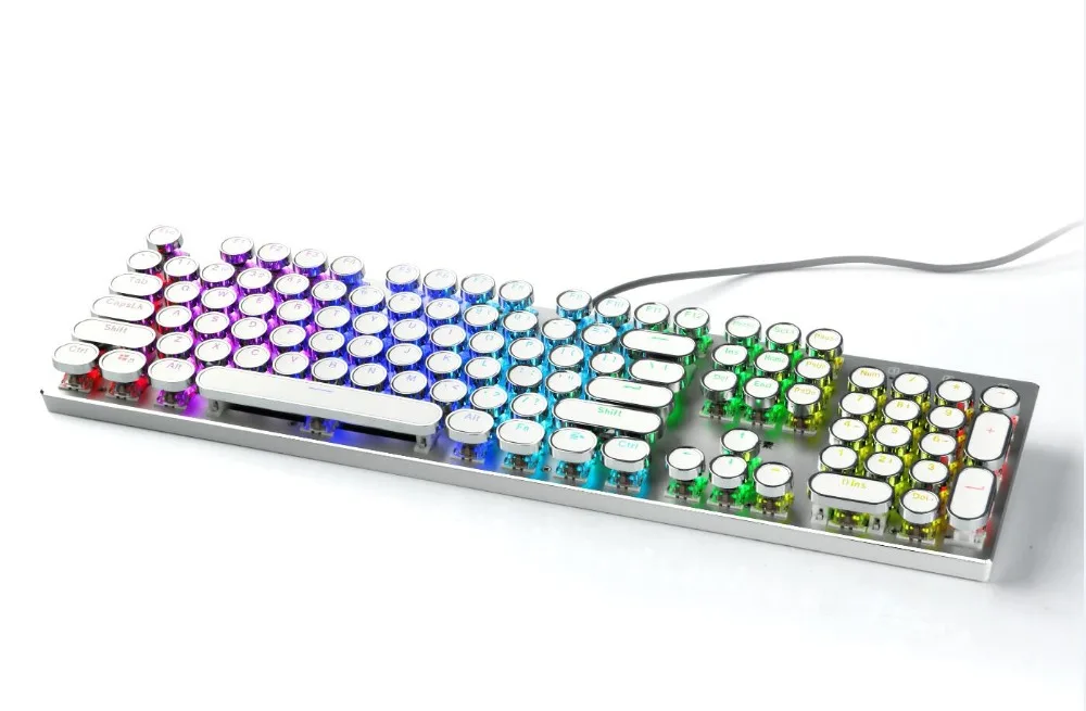 keycaps para teclado mecânico retroiluminado redondo double-shot abs chave boné 104 teclas