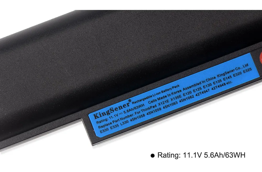 Kingsener-bateria x121e x130e para notebook lenovo thinkpad
