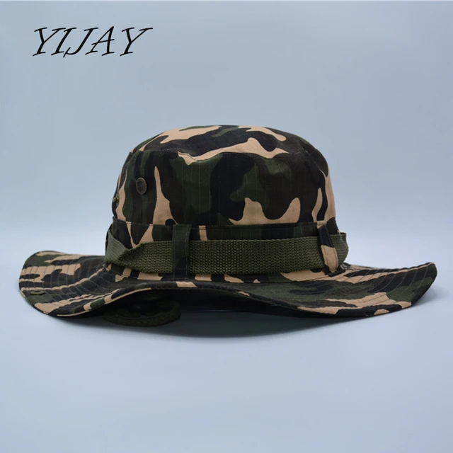 Outdoor sports men & women's fishing hat camouflage bucket hat