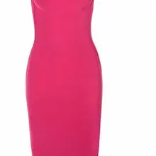 Женское платье брендовые товары по оптовым ценам, качество ярко-розовый цвет одно плечо Бандажное платье для вечеринок платье дропшиппинг платье+ пиджак