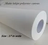 17in size inkjet digital plotter polyester giclee printed matte art canvas fabric roll ► Photo 1/2