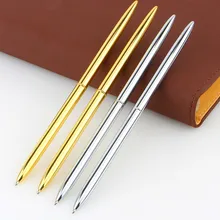 Полностью металлическая ручка вращающаяся шариковая ручка stylo pennen boligrafos kugelschreiber canetas penna kalem ручки для письма caneta 03661