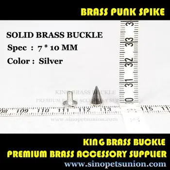 

50 Screwback leathercraft Spikes 3/8" Spike Brass