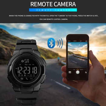 

Men's Smartwatch Pedometer Remote Camera Calorie Bluetooth Sports Smart Watch Reminder Wristwatches reloj inteligente hombre