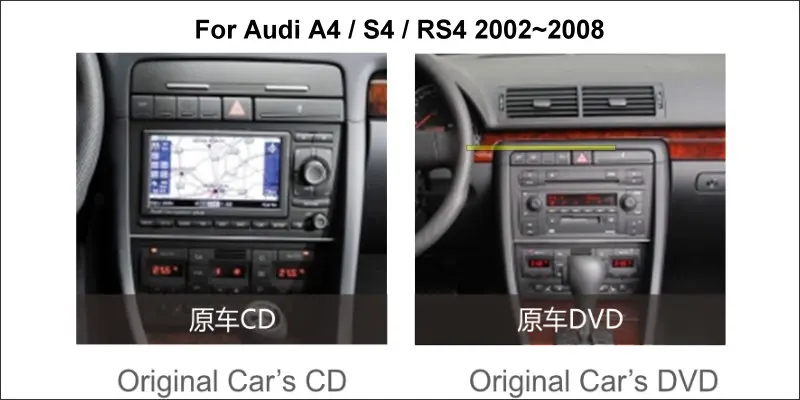 Cheap Liislee Car Android Multimedia For Audi A4 S4 RS4 2002~2008 Stereo Radio Video Audio CD DVD Player GPS Map NAV Navigation System 0