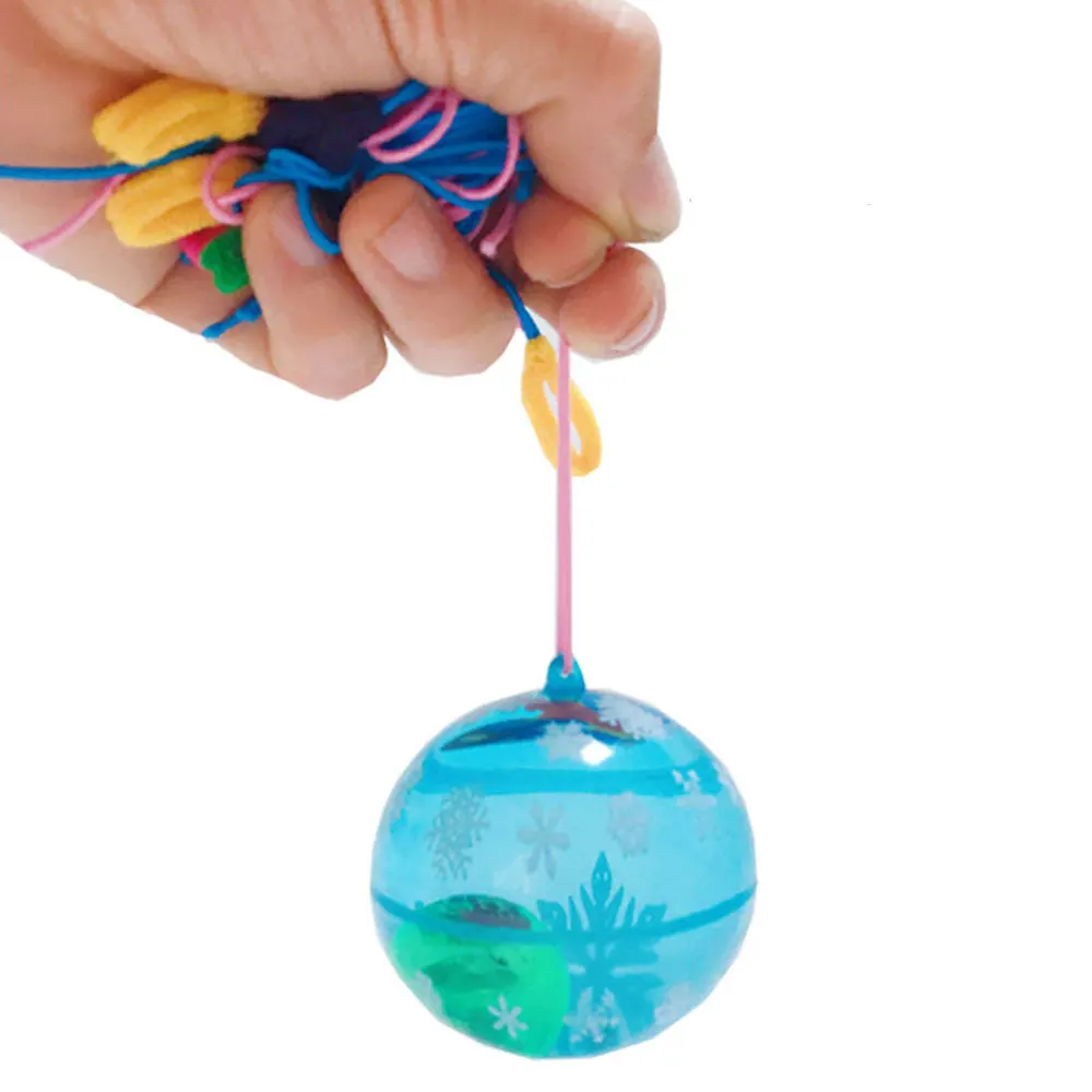 Прямая резиновый прыгающий мяч светящаяся Спортивная игрушечная лампа танцевальный шар хрустальный шар забавная игра Мигающий Прыгающий мячик