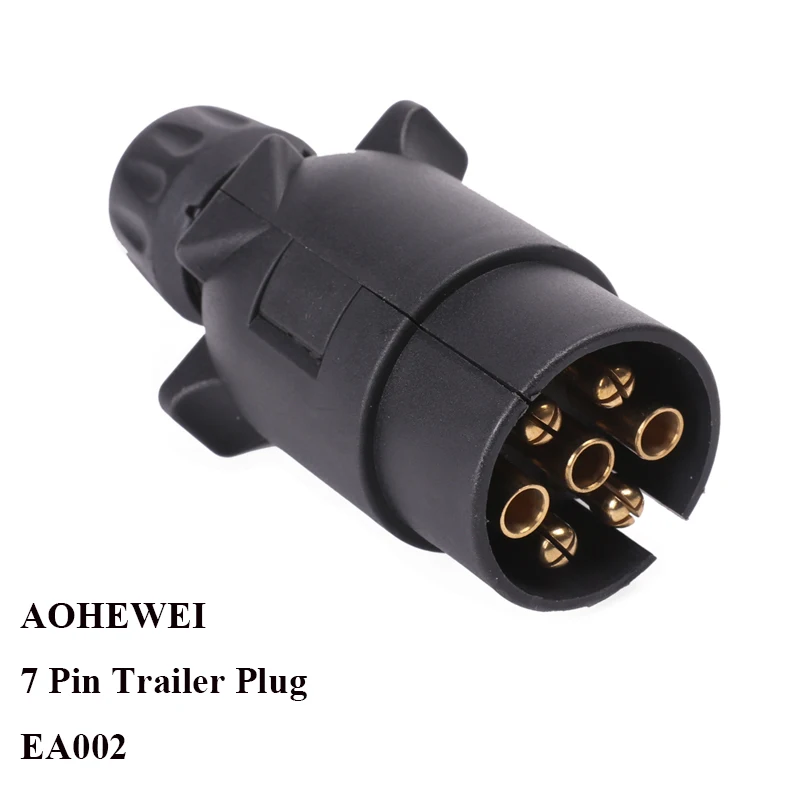 

12 v 7 Pin way core pole Plastic Trailer Plug socket adapter connector European RV Caravan car accessories camp auto parts