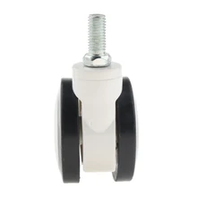 360 Degree Dual Wheel Elderly Patients Mobility Transport Toilet Commode Wheelchair Rotating Stem Swivel Caster 3 inch