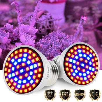 

E27 220V Full Spectrum LED Grow Light E14 LED Plant Light GU10 Phyto Lamp MR16 Fitolamp B22 Indoor Growing Lamp For Plants GU5.3