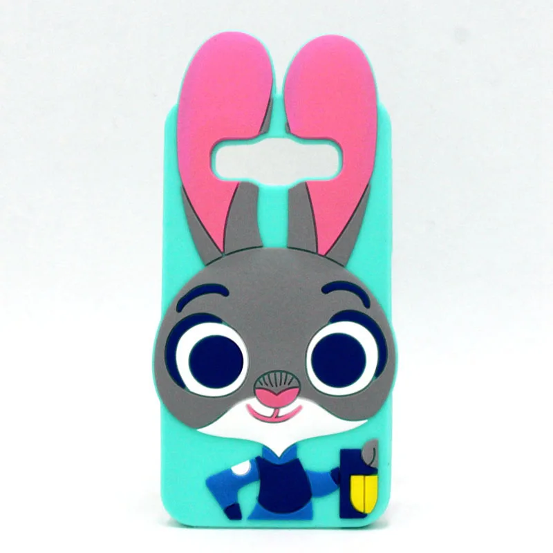

Cute 3D Judy Rabbit Soft Silicon Capa Phone Cases Back Cover For Samsung Galaxy Grand Neo Plus Note2 Note 3 Note 4 Note 5 Fundas