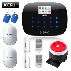 KERUI G19 беспроводная домашняя охранная сигнализация RFID GSM датчик движения Android IOS приложение управление охранная сигнализация