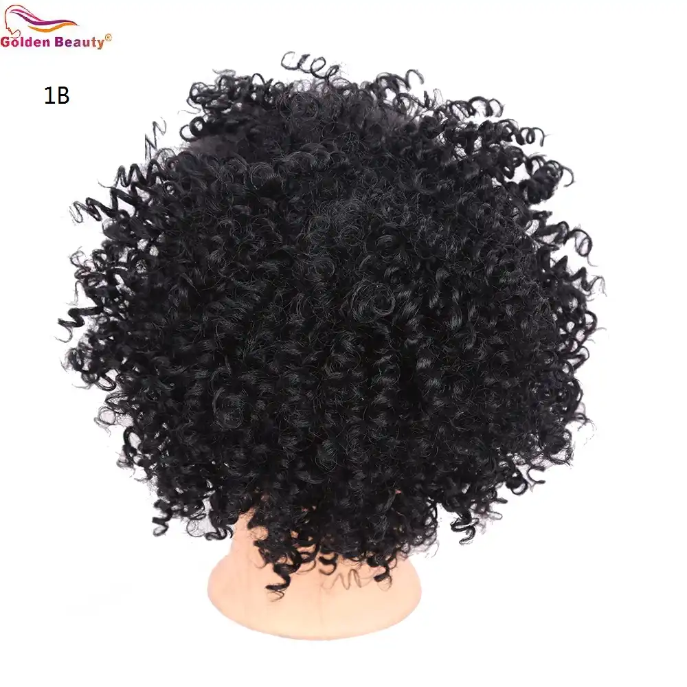 8inch Synthetic Chignon Bun Curly Hair With Two Plastic Combs Easy