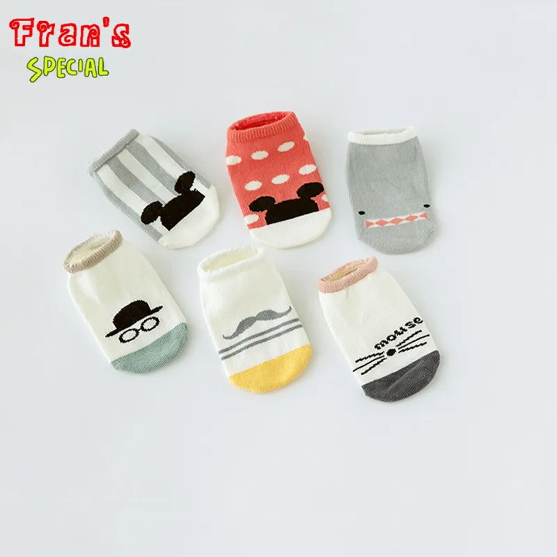 

Unisex Baby Socks Floor Sock Kids Children Silicone Antislip Socks Girls Boys Cute Mustache Cartoon Mouse Socks Cotton