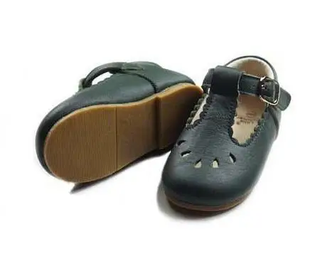 

Littlesummer new Genuine Leather Hollow Children Casual shoes kids Girls Flat shoes Nonslip baby Princess shoes