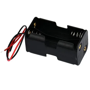 

2-slot 4 x AA Battery Back To Back Holder Case Box With Wire Leads MOSUNX Futural Digital Drop Shipping F35