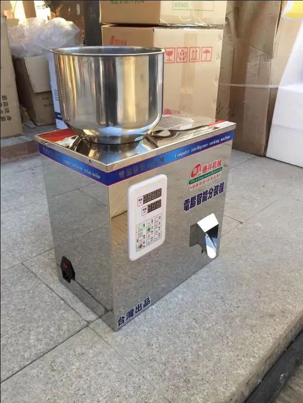 Пищевая упаковочная машина для расфасовки сыпучих веществ Порошковые материалы стеллажная разливочная машина версия установленная Высококачественная двойная vibrator2-100g