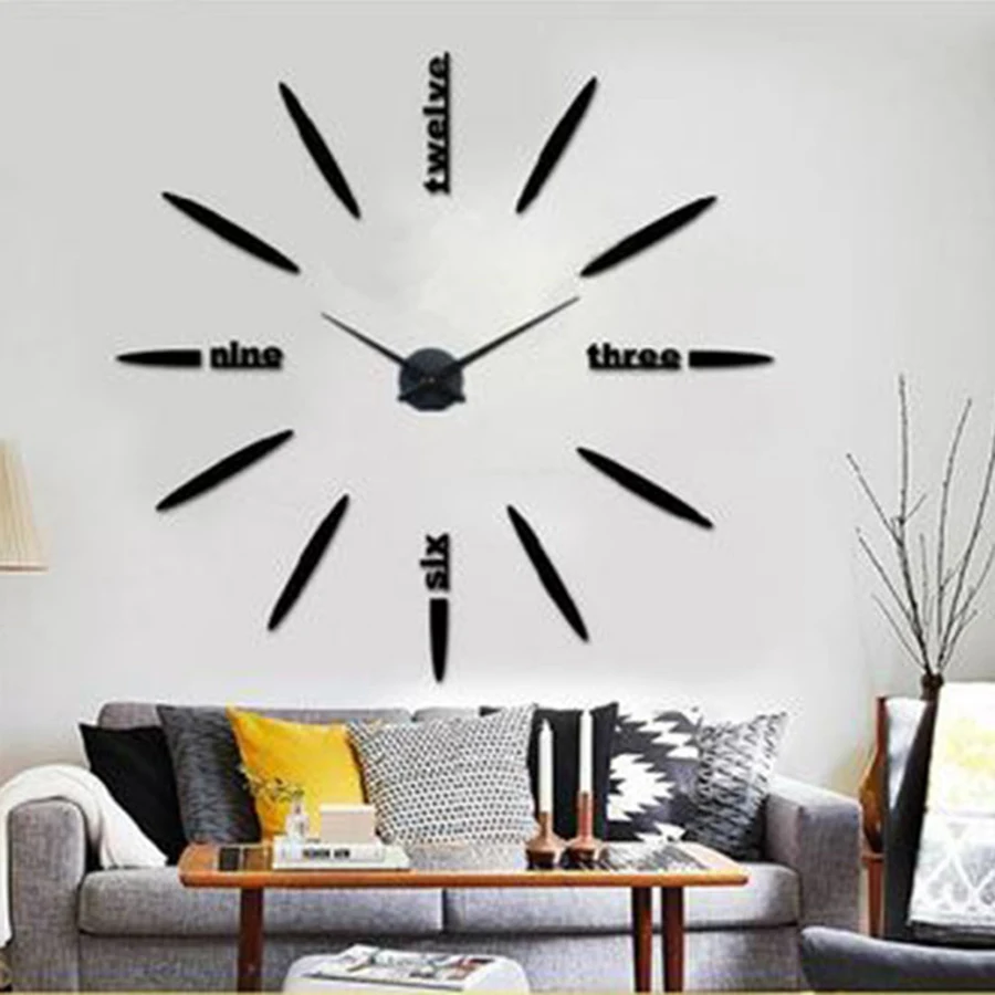

Oversized Simple Creative Decorative Clock Wood Retro Modern Wooden Wall Clock Relogio Parede Turntable Needles Clocks 50A0956