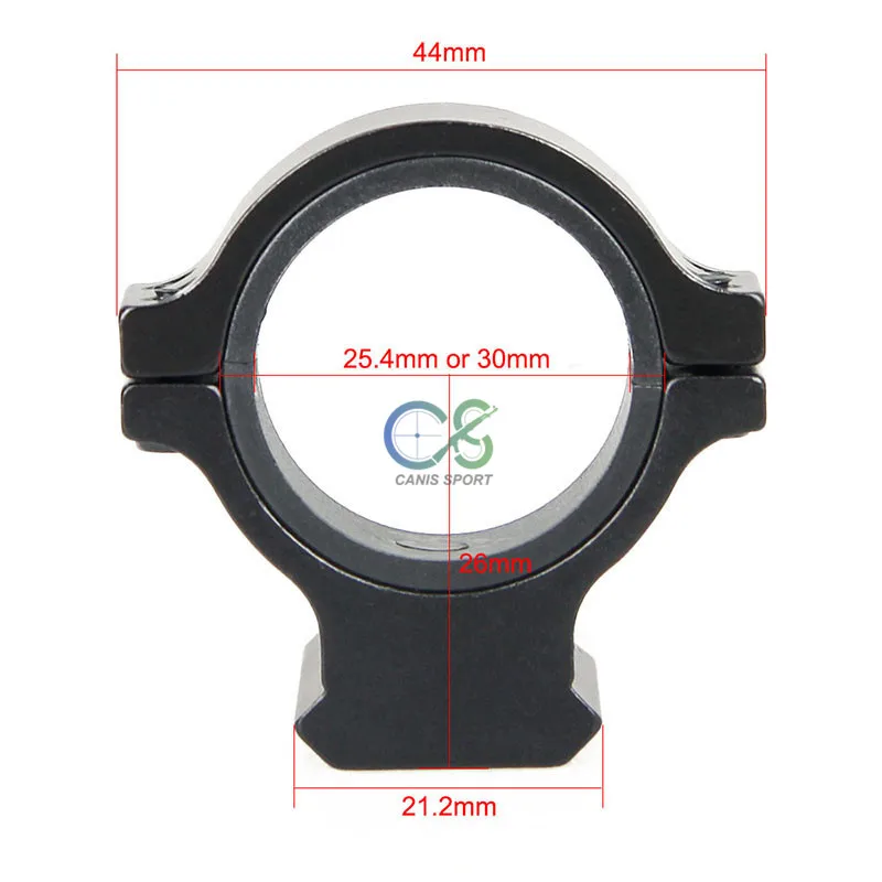 Escopo para Caça ao ar Escopo com 1x 2 tipo de Montagem Canis Latrans Rifle Dot Livre Gs1-0345 2.5-10x26 Red 17 High Quality Esporte e Lazer