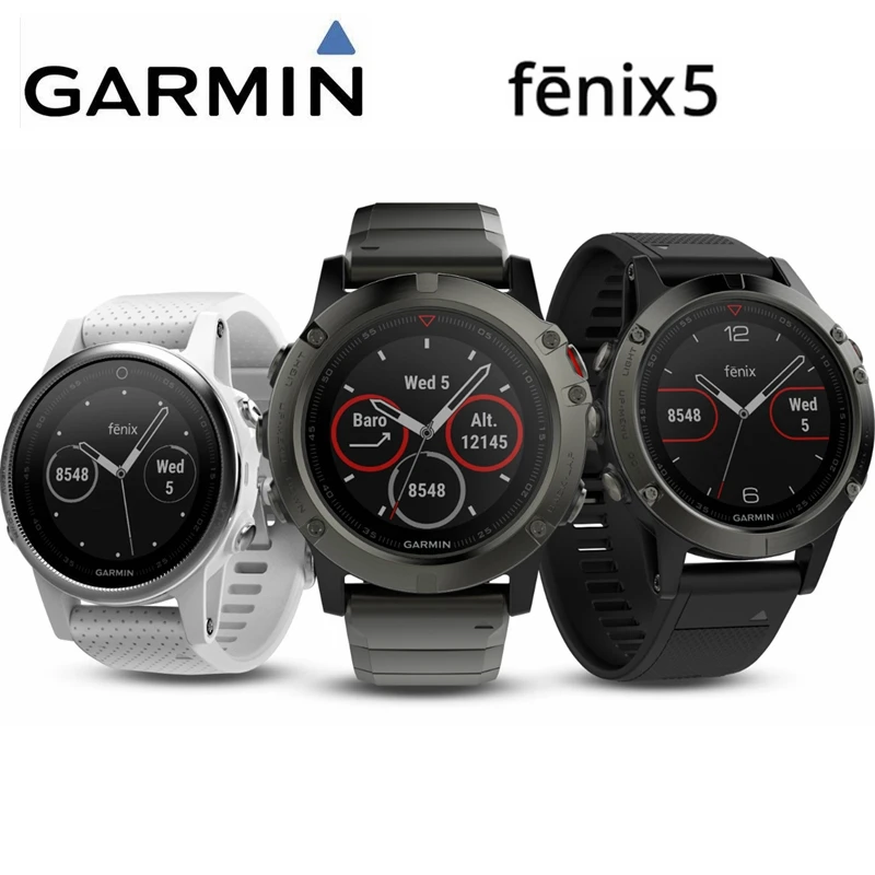 Garmin fenix 5/fenix 5S/fenix 5x gps мультиспортивные умные часы Триатлон Велосипедный спорт Бег Плавание Туризм велосипедные часы