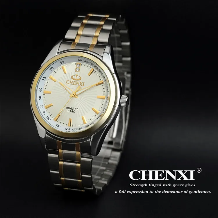 CHENXI 2018 Лидирующий бренд бизнес для мужчин мужской роскошные часы повседневное полный сталь Наручные повседневные relogio masculino