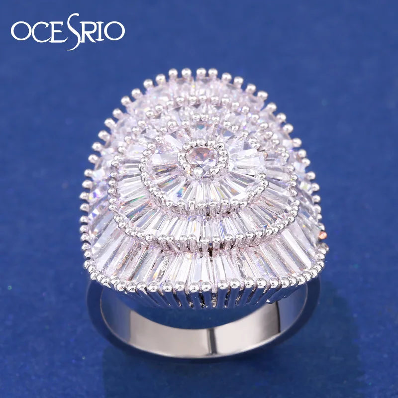 OCESRIO роскошные большие кольца для женщин Серебряное овальное циркониевое золотистое кольцо с цирконием женские свадебные bijoux обручальное кольцо ювелирные изделия rig-e86