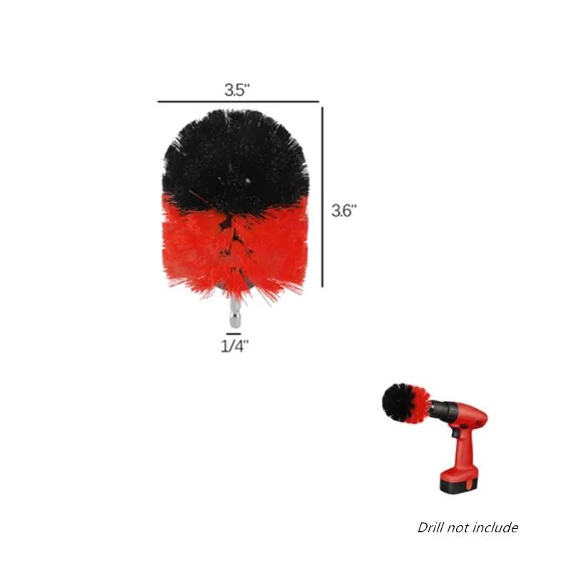 3,5 дюймов Электрическая дрель шаровая щетка с жесткой щетиной для автомобильных шин домашний пол для чистки туалета пластиковая проволока щетки для очистки