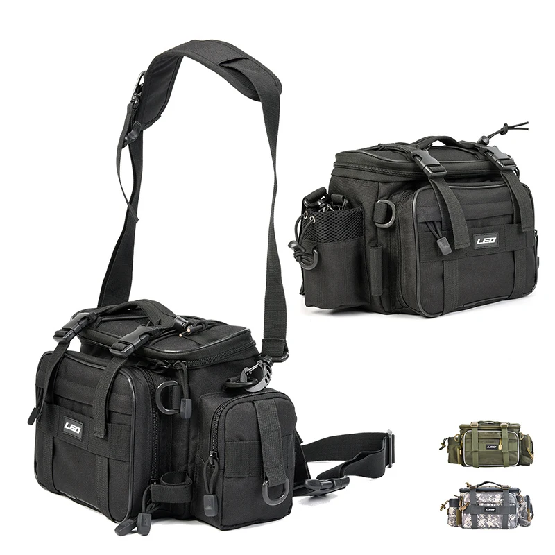 Outdoor Sports Multifunctional Large-size Fishing Lure Bag Three Colors Waist Shoulder Fishing Lure Reel Tackle Bag jooyoo