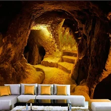 Beibehang обои 3d на стену наклейки на стену на заказ пещера каменная пещера большая стена газета украшение дома фон стены