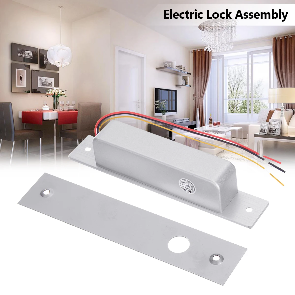 

Silver Electric Strike Door Lock DC 12V for Access Control System Electromagnet Fail-Safe Electric Bolt Lock