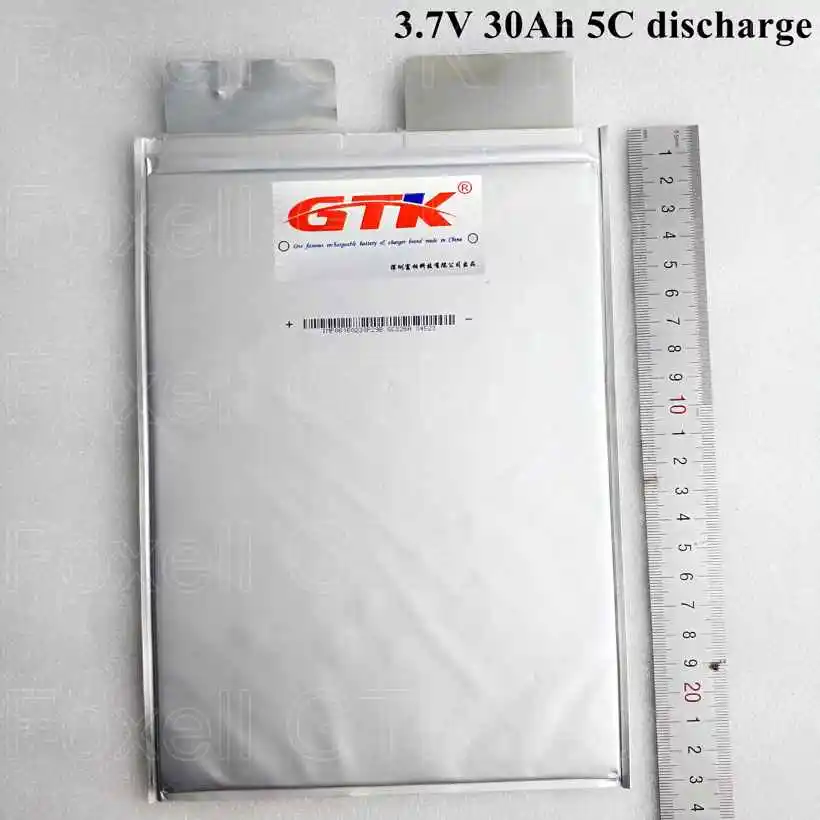 7pcs GTK high capacity 3.7v 30Ah lithium cell lipo polymer li-ion for diy pack ebike power scooter 12v solar system 7s 24v litio (2)