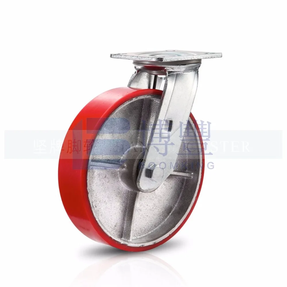 

8''/200mm Furniture Caster Heavy duty nylon universal wheel directional wheel brake wheel ,polyurethane caster