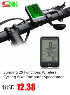 Sunding SD-536 водонепроницаемый цифровой ЖК велосипедный компьютер велосипедный Спидометр Одометр 14 функций LR44 Кнопка включает батарею