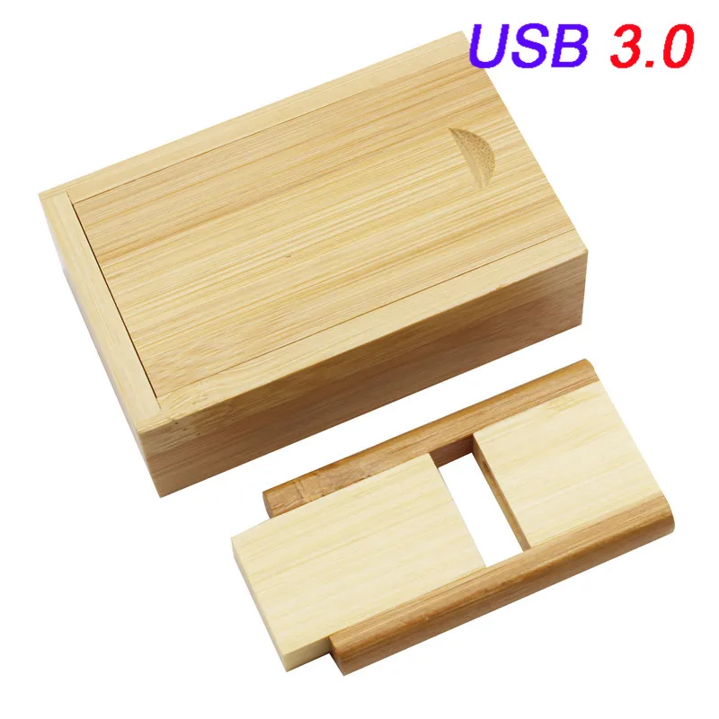 JASTER USB 3,0 вращающийся деревянный usb флеш-накопитель 64 ГБ 16 ГБ 32 ГБ карта памяти usb creativo логотип гравировка свадебные подарки - Цвет: bamboo