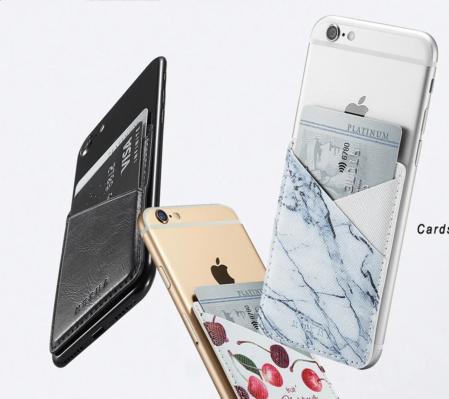 HAISSKY карты Стикеры для iPhone 7 Plus 6 S samsung Galaxy S8 S9 PLUS xiaomi huawei обратно держателей