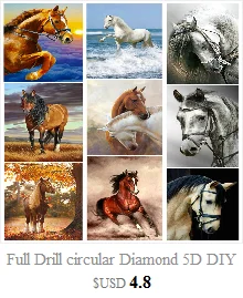 5D DIY алмазная живопись животный пейзаж персонаж домашний крест комплект настенная наклейка в виде вышивки украшение дома