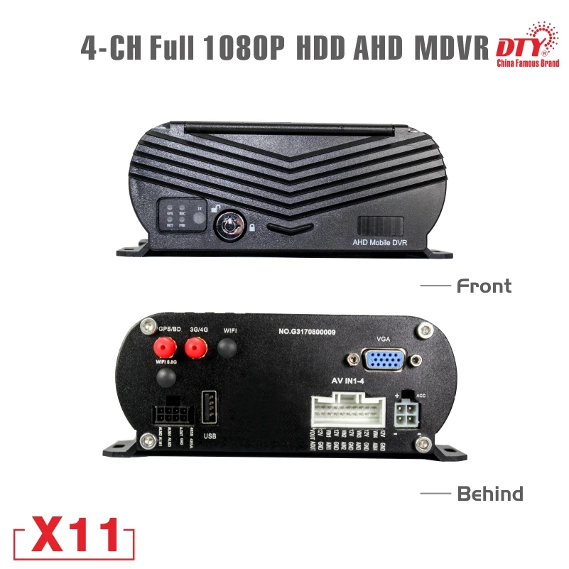  New arrived. X11 4G GSM 1080p mobile dvr GPS CCTV DVR - 32859683504
