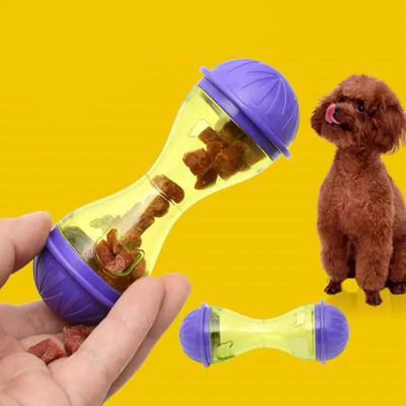 

Interactive Dog Cat Food Treat Ball Toy Funny Pet Shaking Leakage Food Dispenser Puppy Cat Slow Feed Pet Training Toy