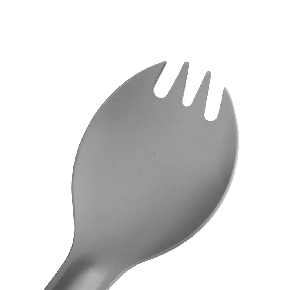 TOAKS titanium Spork Ультралегкая походная посуда двойного назначения для пикника 162 мм 12,5 г 0,4 унций SLV-04