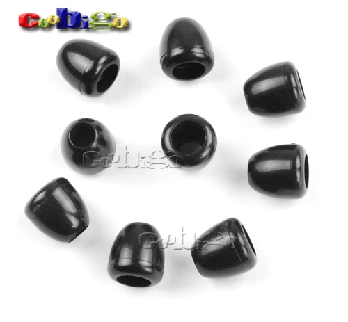 

50pcs Pack 5mm Hole Plastic Cord Ends Bell Stopper For Sportwear Backpack Strap Garment Accessories #FLS158-B