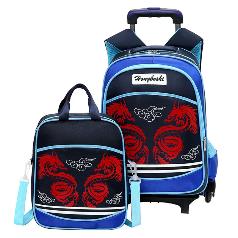Children School Bags set For Girls Boys Kids Suitcase With Wheels