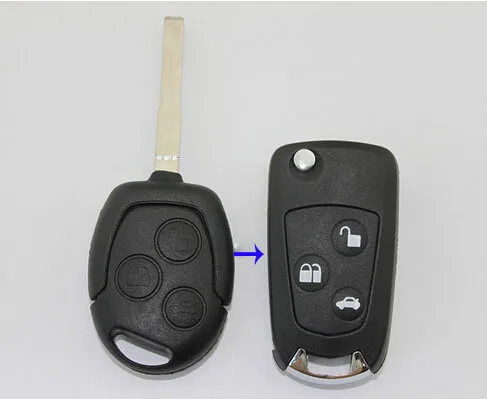 Ford focus 3 Button Modified  flip key case (5)
