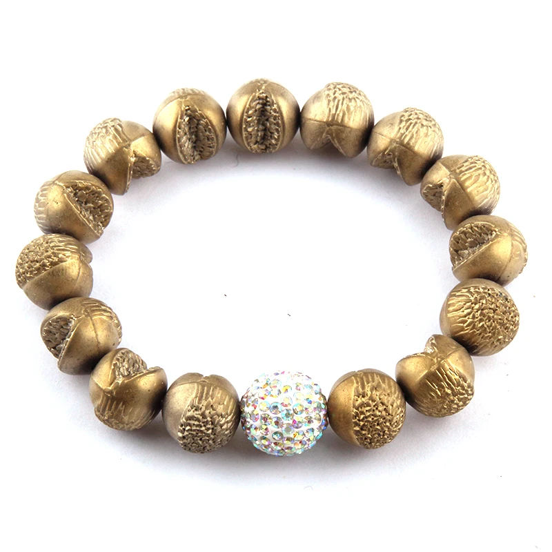 Free Shipping Beautiful Energy Bracelets Fashion Opening Stones AB Handmake Paved Ball Bracelet | Украшения и аксессуары