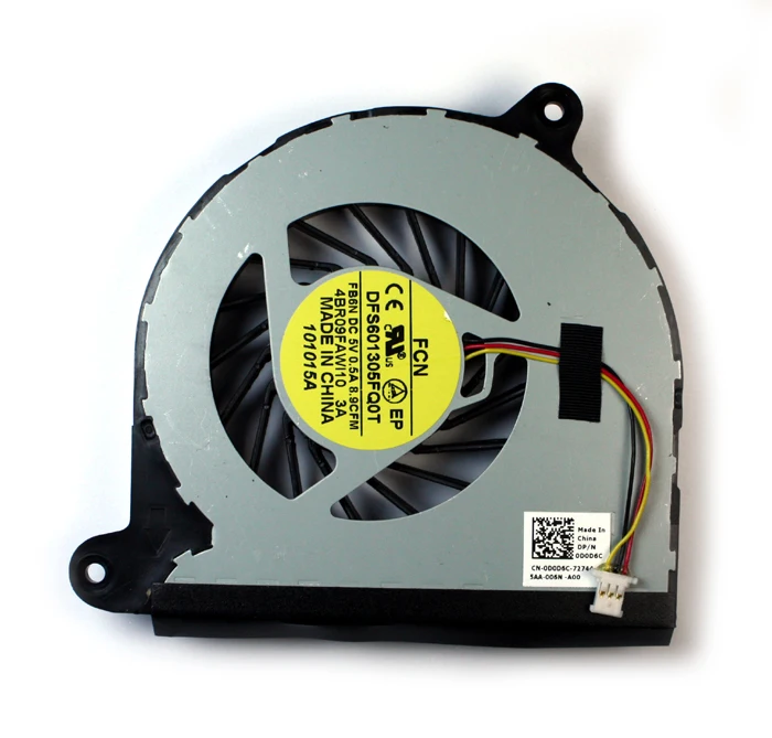 SSEA Новый охлаждающий вентилятор для ноутбука Dell Inspiron 17R 5720 7720 3760 P/N DFS601305FQ0T |