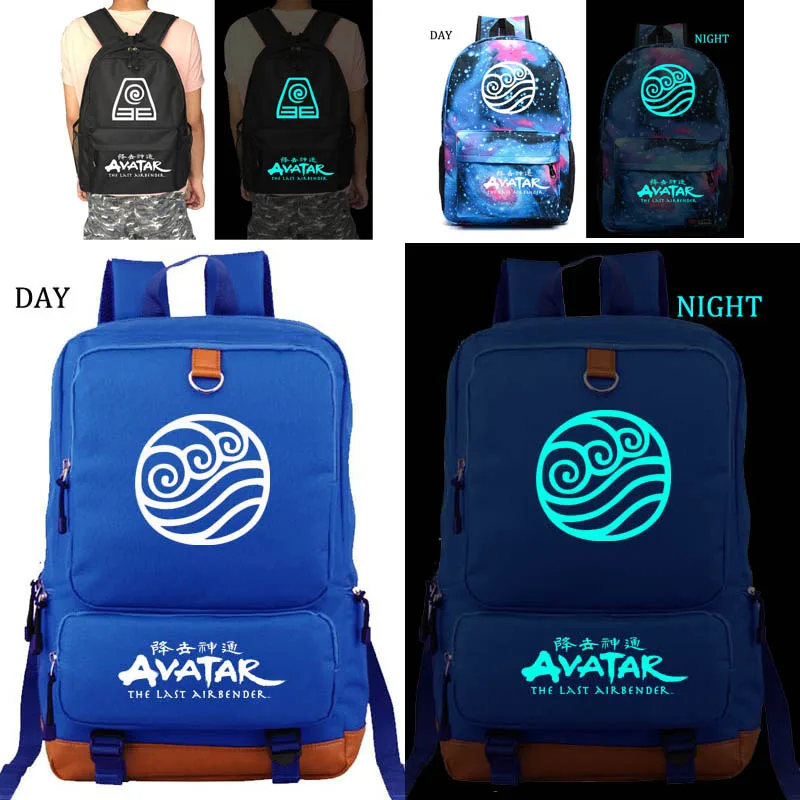 

Avatar backpack school bag Notebook backpack Daily backpack Creative gift Black Blue Purple Gray