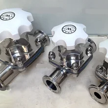 DN19 пищевой SS316 зажимной мембранный клапан ручной санитарный насос