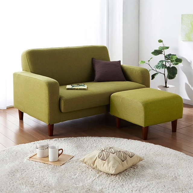 Cheap small apartment sofa fabric sofa Japanese MUJI style bedroom sofa