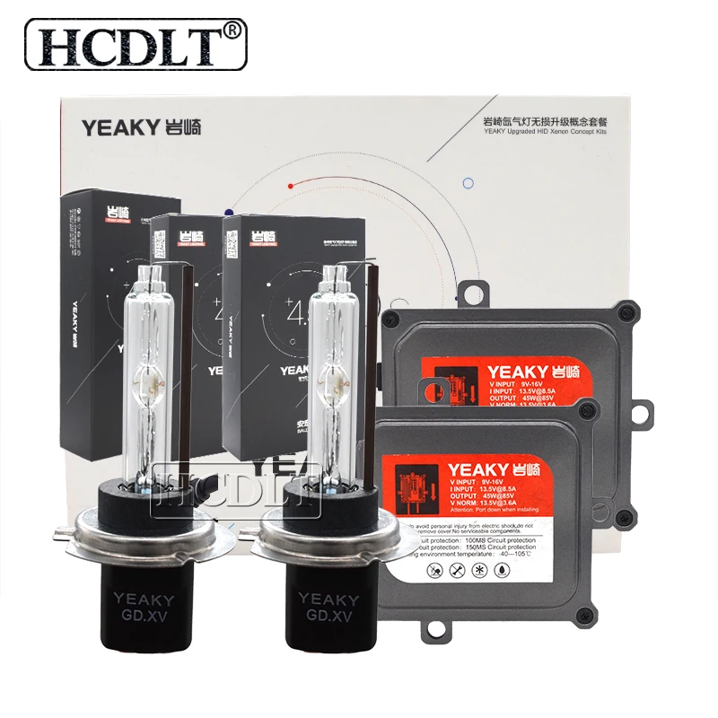 HCDLT Premium 45W Yeaky Fast Bright HID Kit Xenon H11 5500K H1 H3 HB3 HB4 H7 Xenon Headlamp Bulb AC 45W Digital Slim HID Ballast  (4)